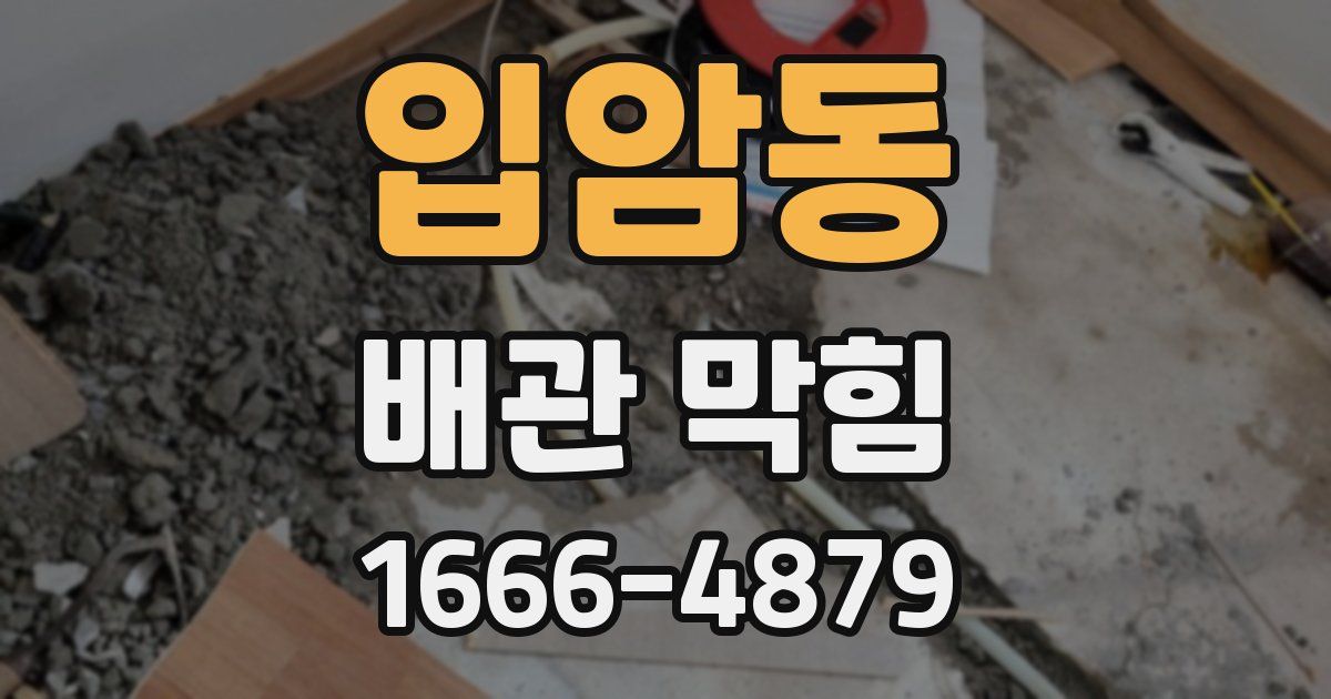 입암동 배관 막힘