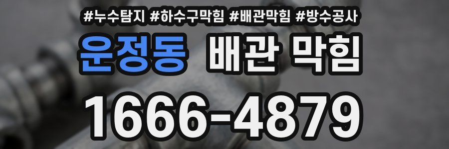 운정동 배관 막힘