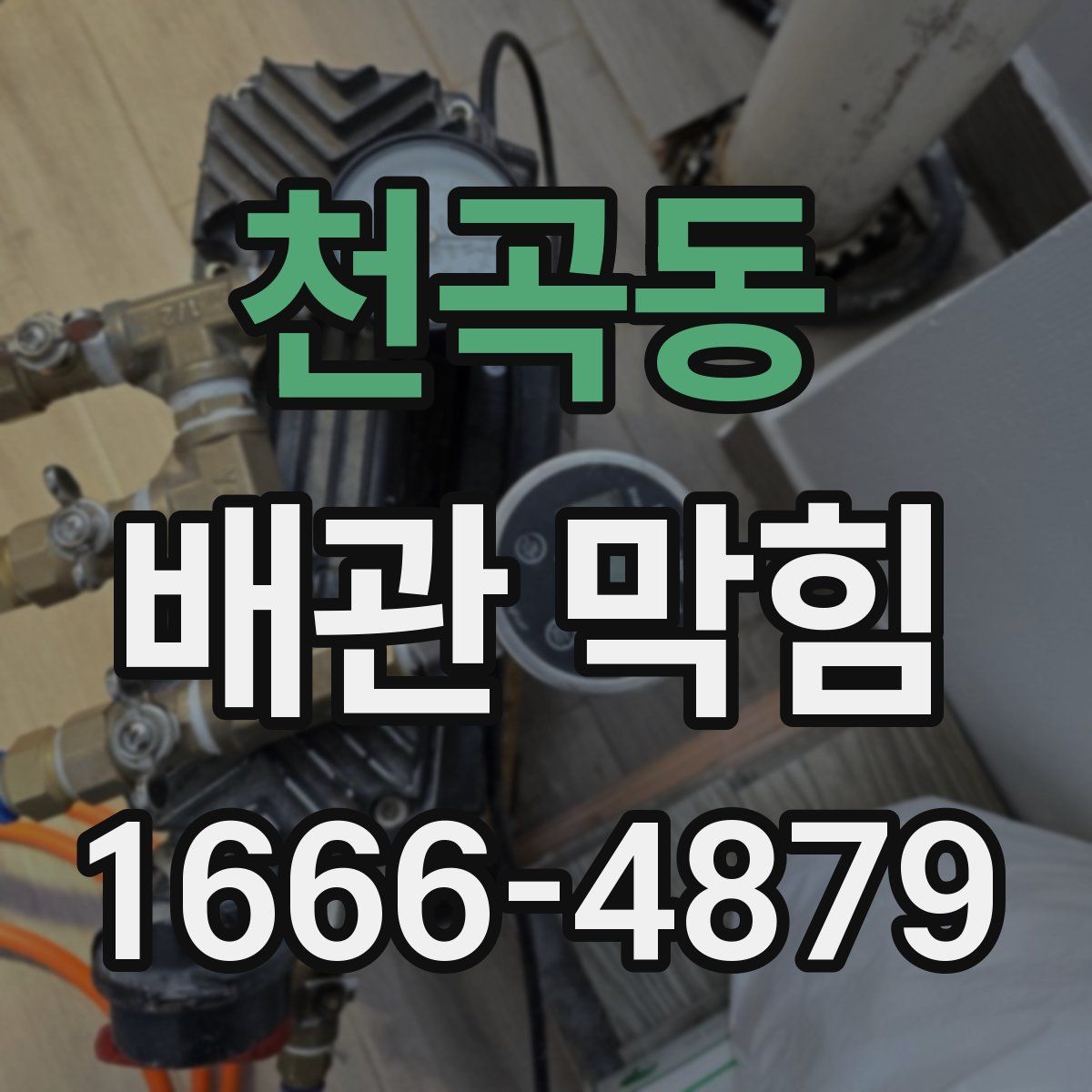 천곡동 배관 막힘