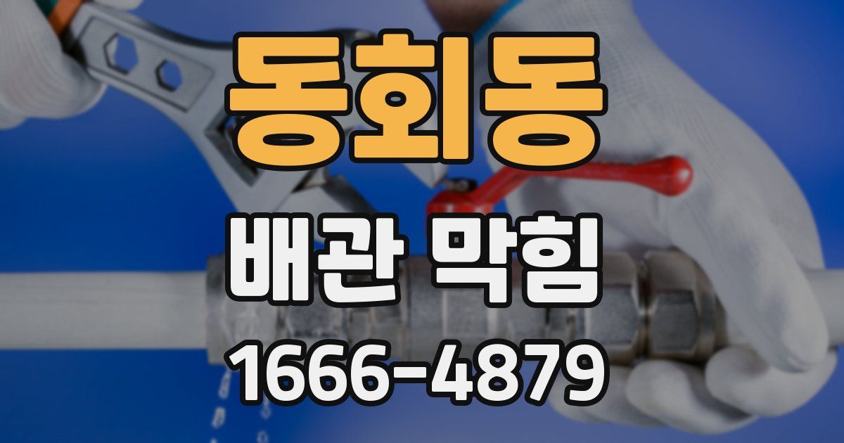 동회동 배관 막힘