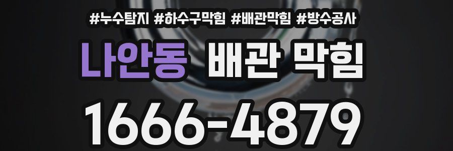 나안동 배관 막힘