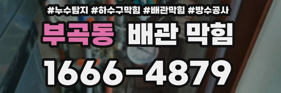 부곡동 배관 막힘