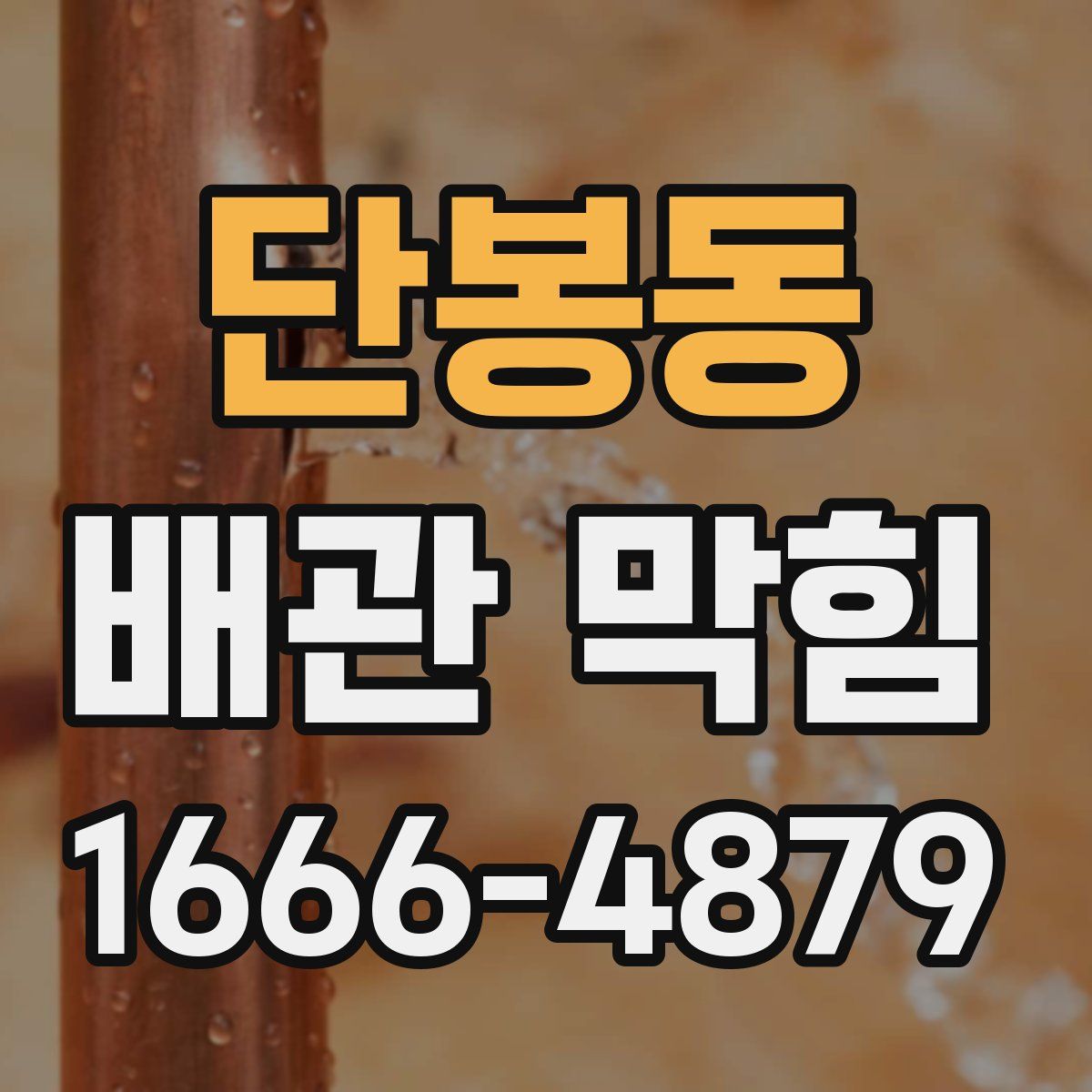 단봉동 배관 막힘