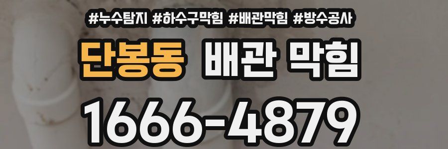단봉동 배관 막힘