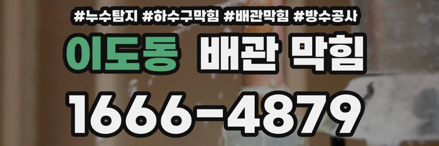 이도동 배관 막힘