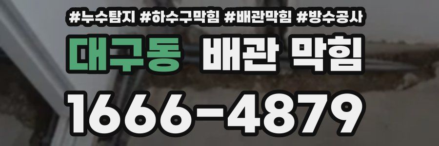 대구동 배관 막힘