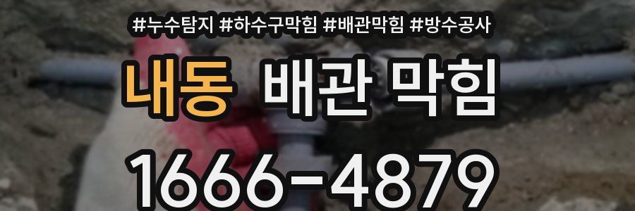 내동 배관 막힘