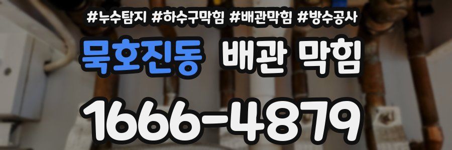 묵호진동 배관 막힘