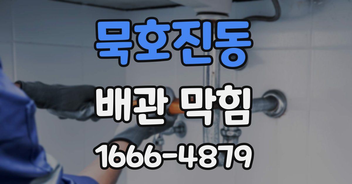 묵호진동 배관 막힘