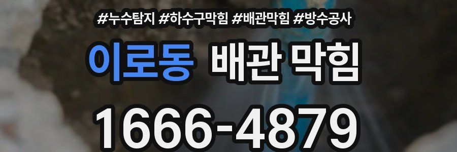 이로동 배관 막힘