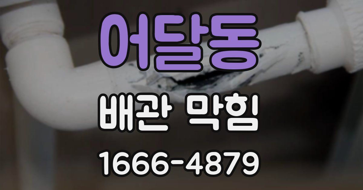 어달동 배관 막힘
