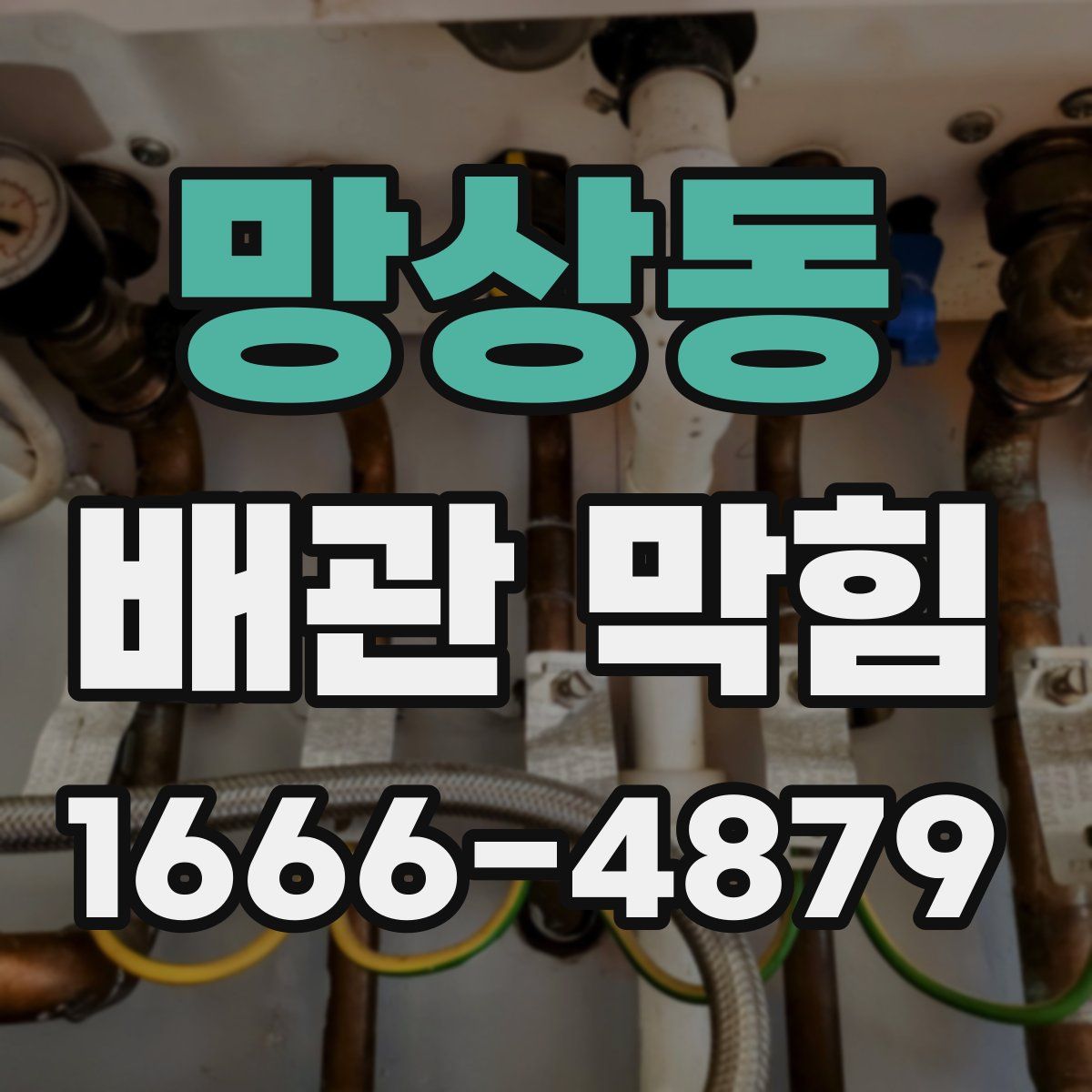 망상동 배관 막힘