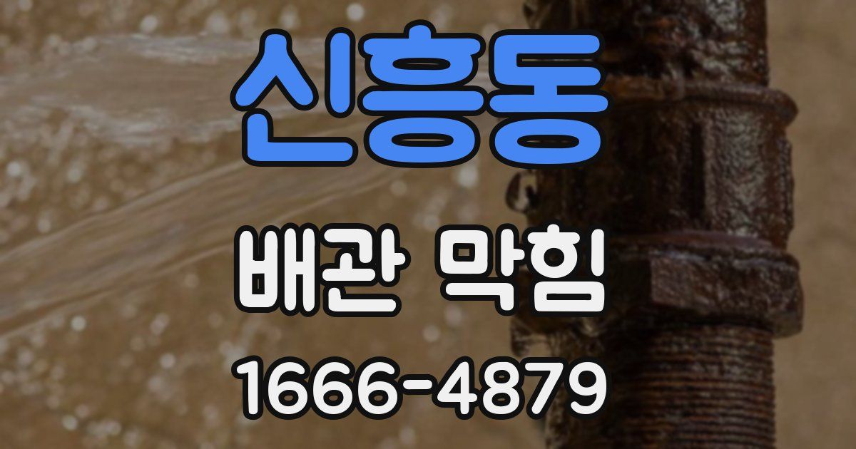 신흥동 배관 막힘