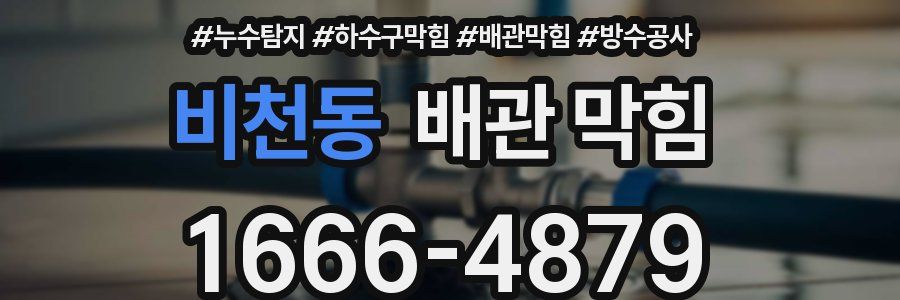 비천동 배관 막힘