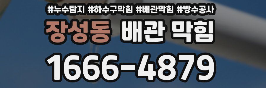 장성동 배관 막힘