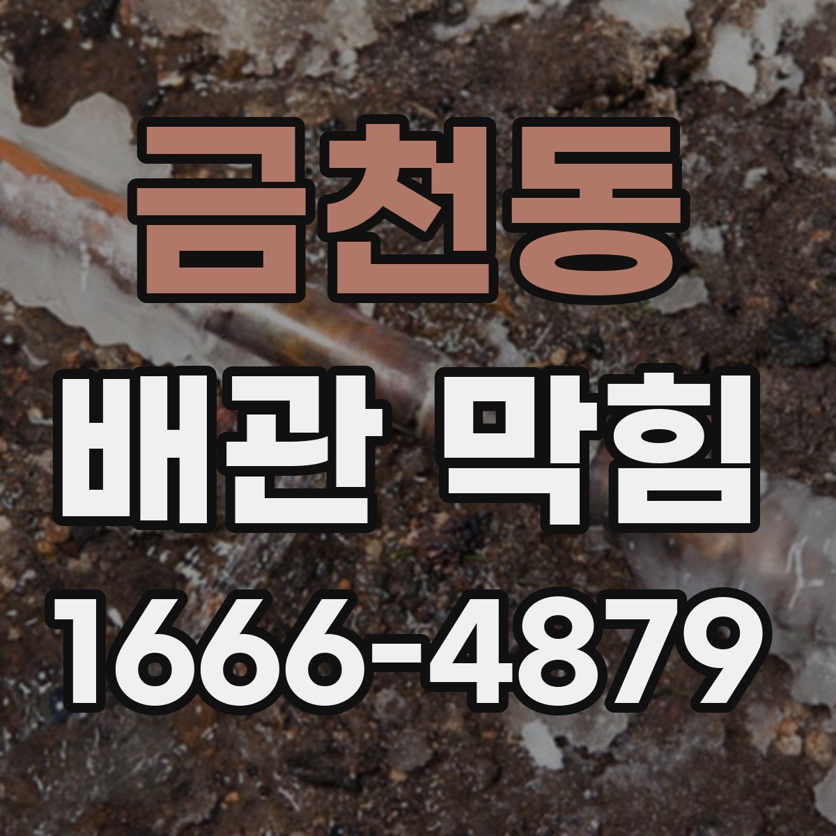 금천동 배관 막힘