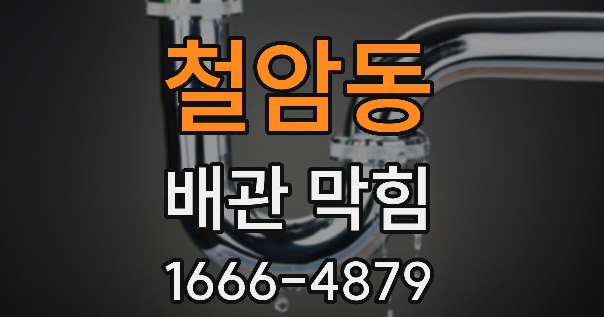 철암동 배관 막힘