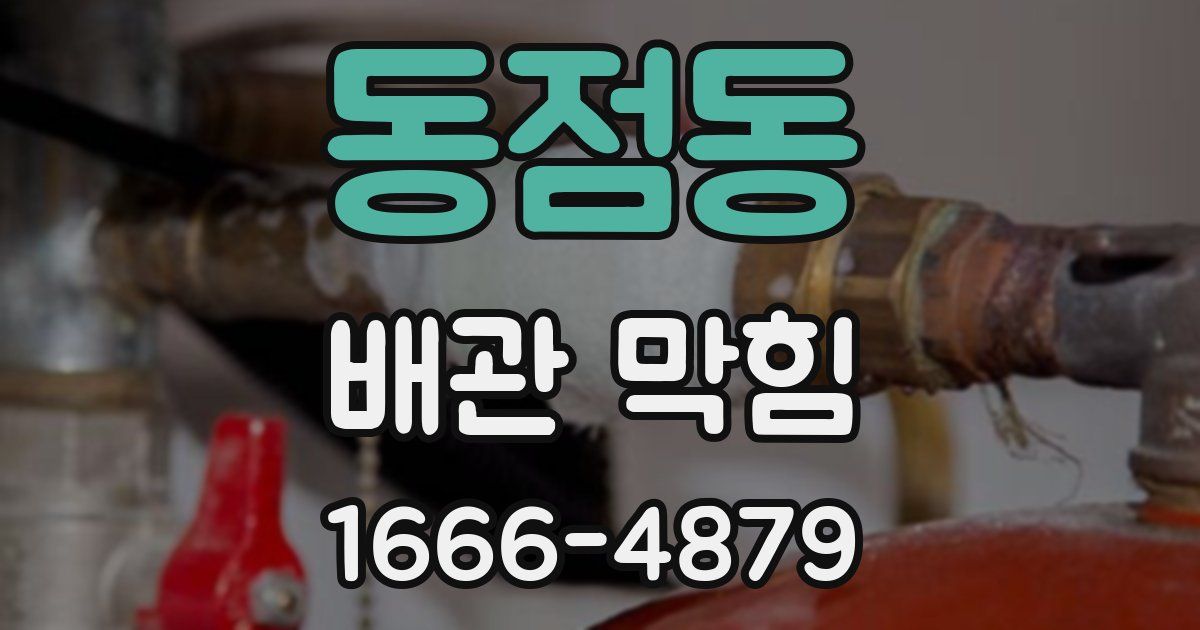 동점동 배관 막힘