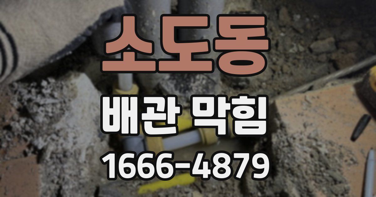 소도동 배관 막힘
