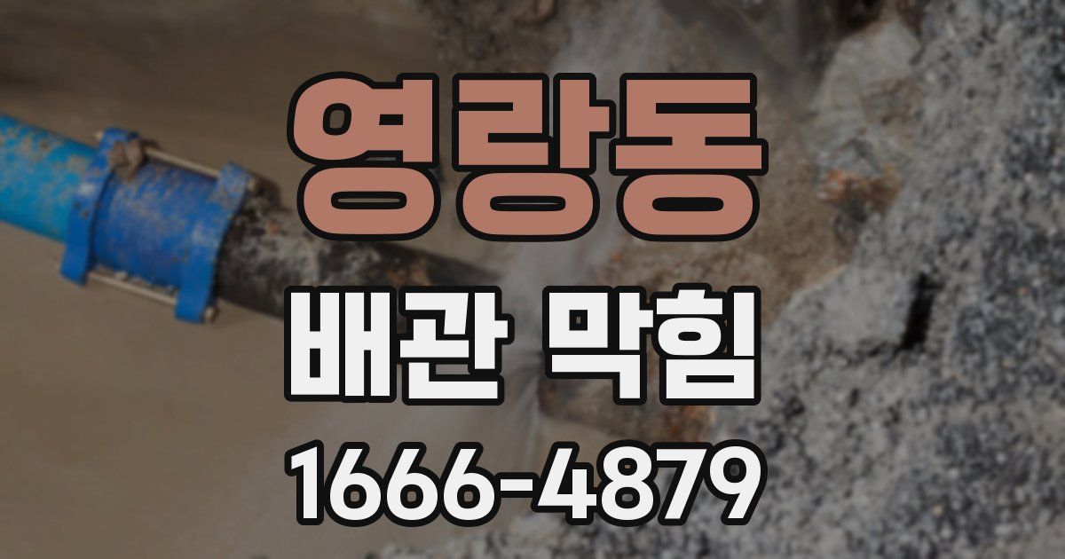 영랑동 배관 막힘