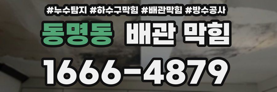 동명동 배관 막힘