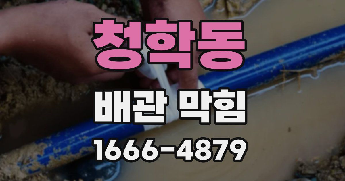 청학동 배관 막힘
