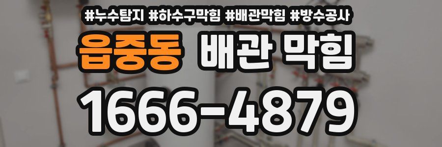 읍중동 배관 막힘