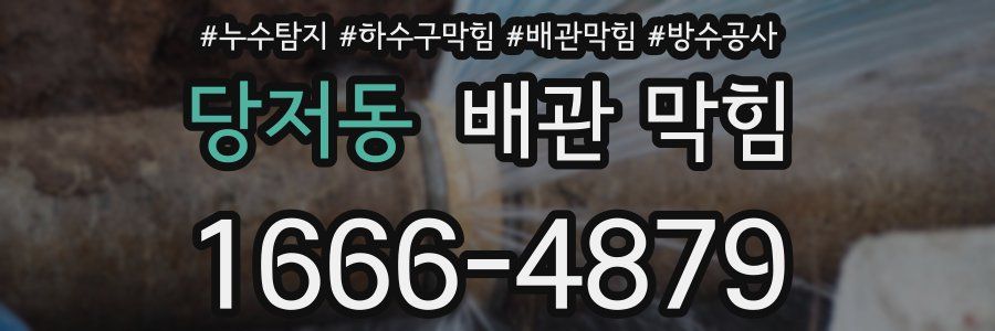 당저동 배관 막힘