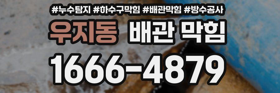 우지동 배관 막힘