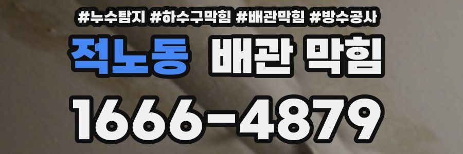 적노동 배관 막힘