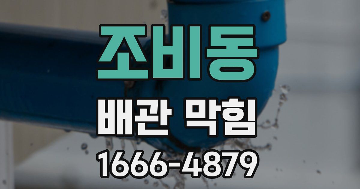 조비동 배관 막힘
