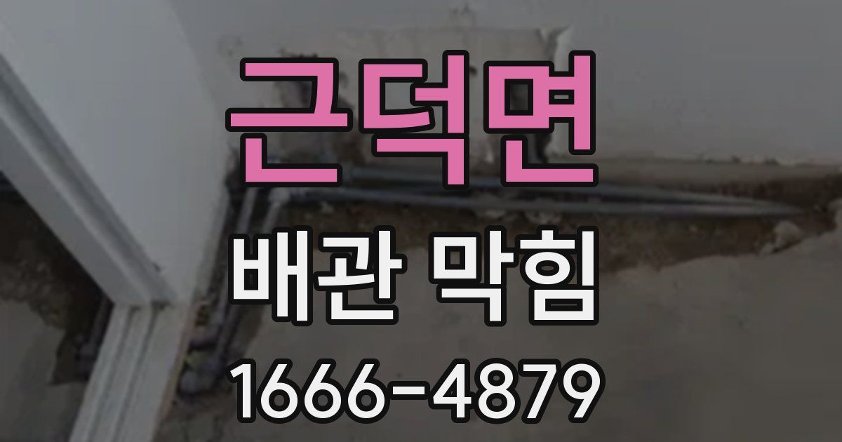 근덕면 배관 막힘
