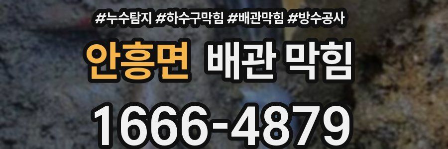 안흥면 배관 막힘
