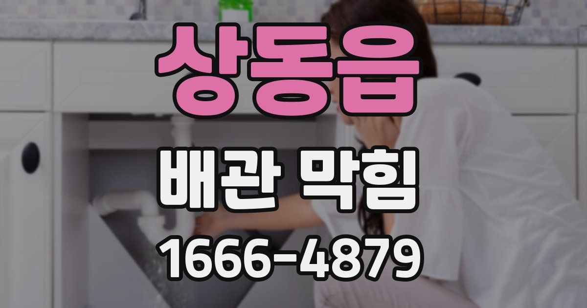 상동읍 배관 막힘