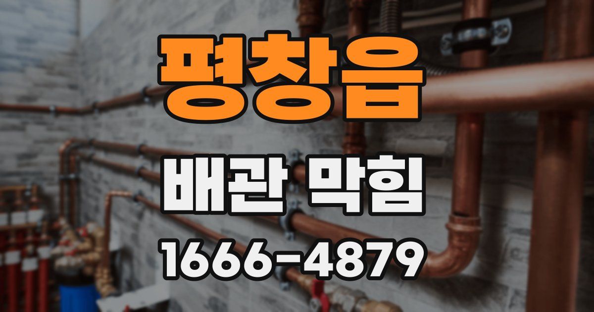 평창읍 배관 막힘