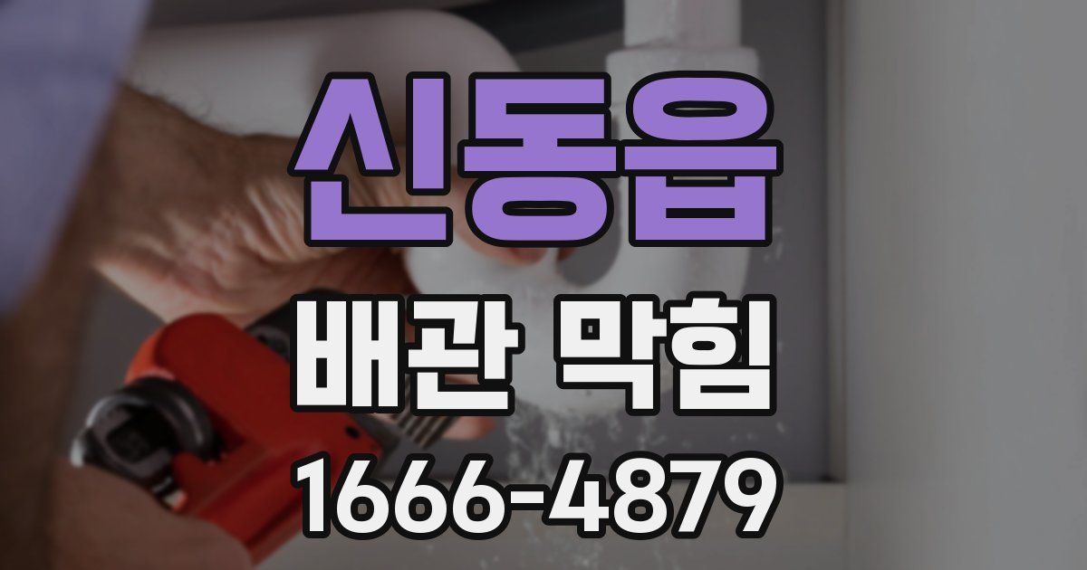 신동읍 배관 막힘