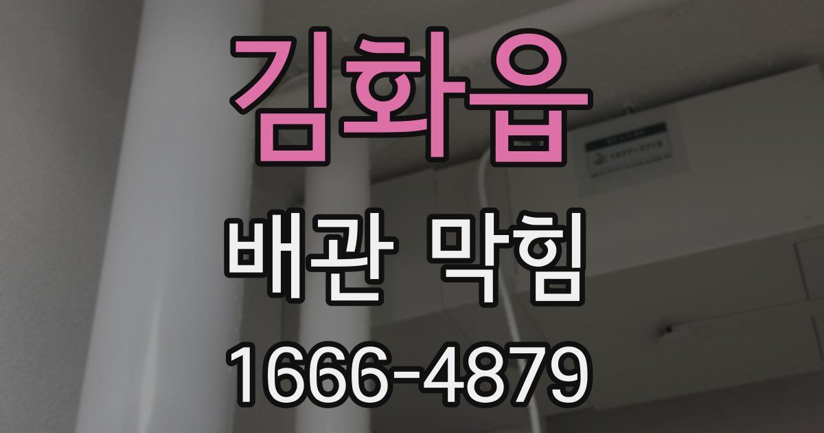김화읍 배관 막힘