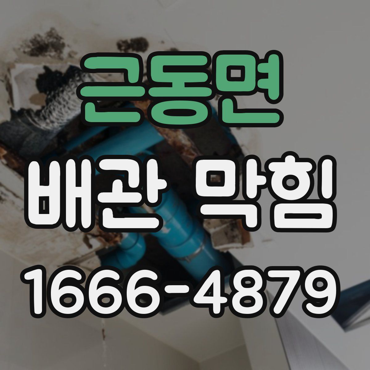 근동면 배관 막힘