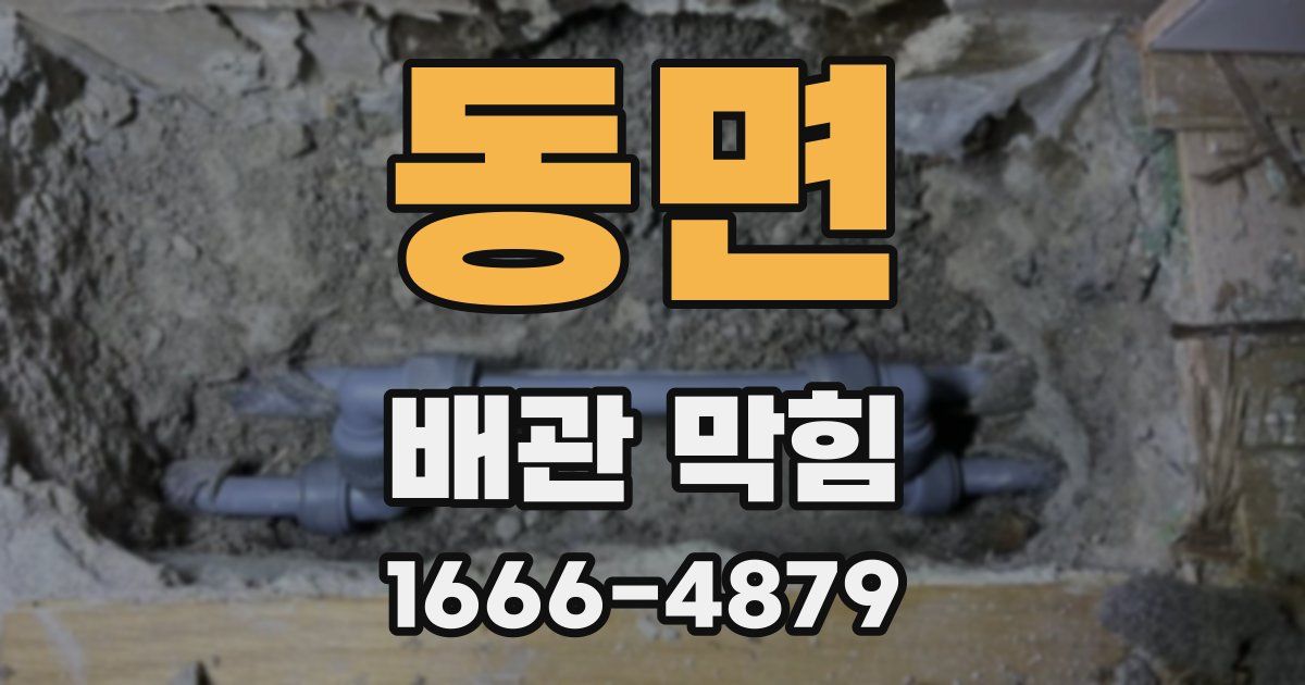 동면 배관 막힘