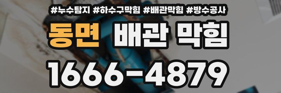 동면 배관 막힘