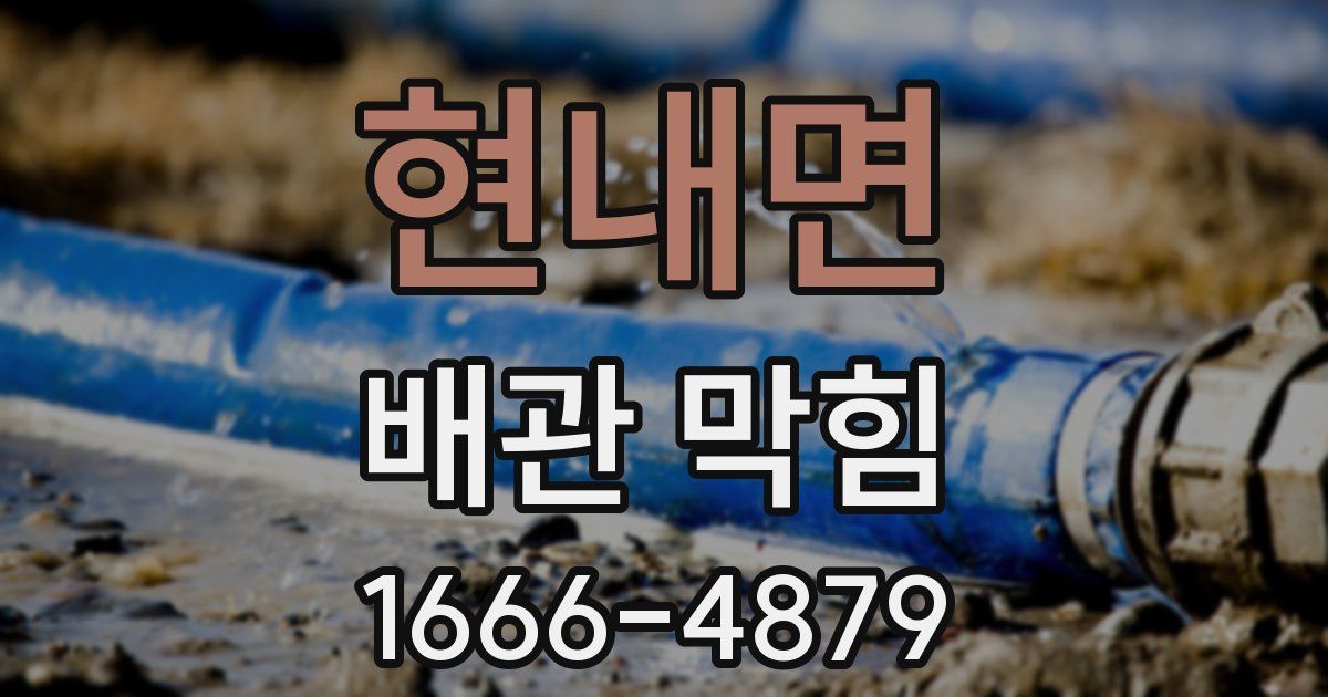 현내면 배관 막힘