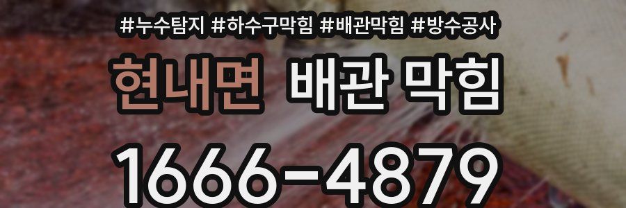 현내면 배관 막힘
