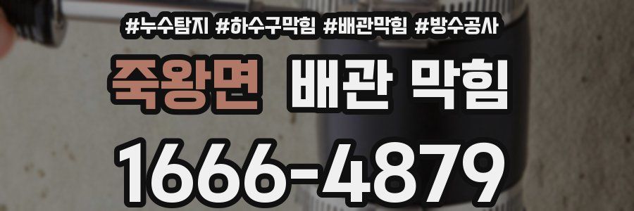죽왕면 배관 막힘
