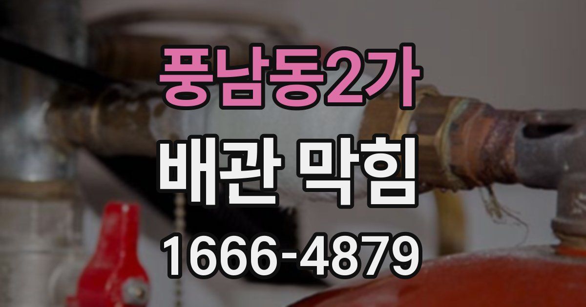 풍남동2가 배관 막힘