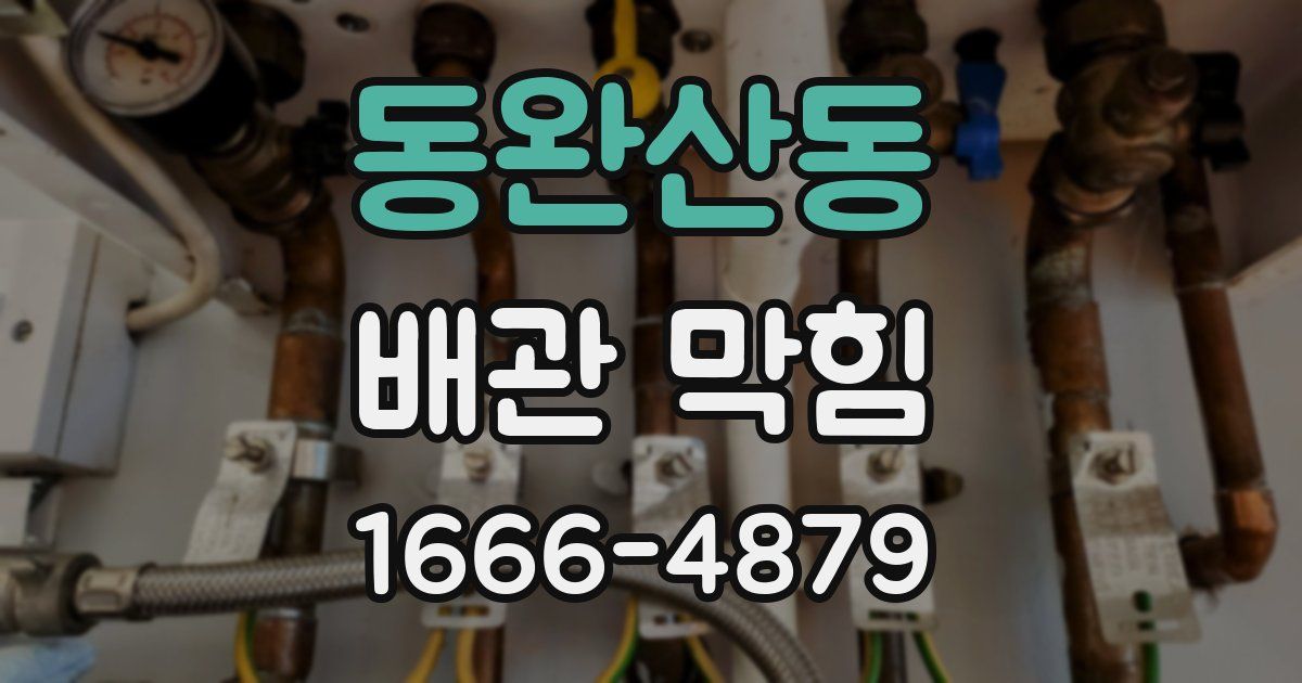 동완산동 배관 막힘