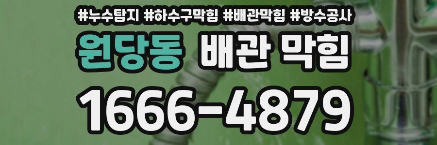 원당동 배관 막힘