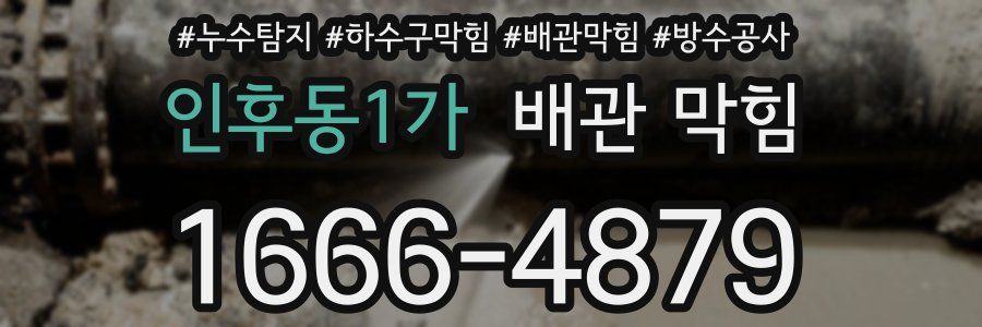 인후동1가 배관 막힘