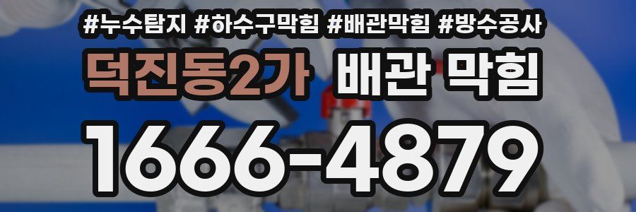 덕진동2가 배관 막힘