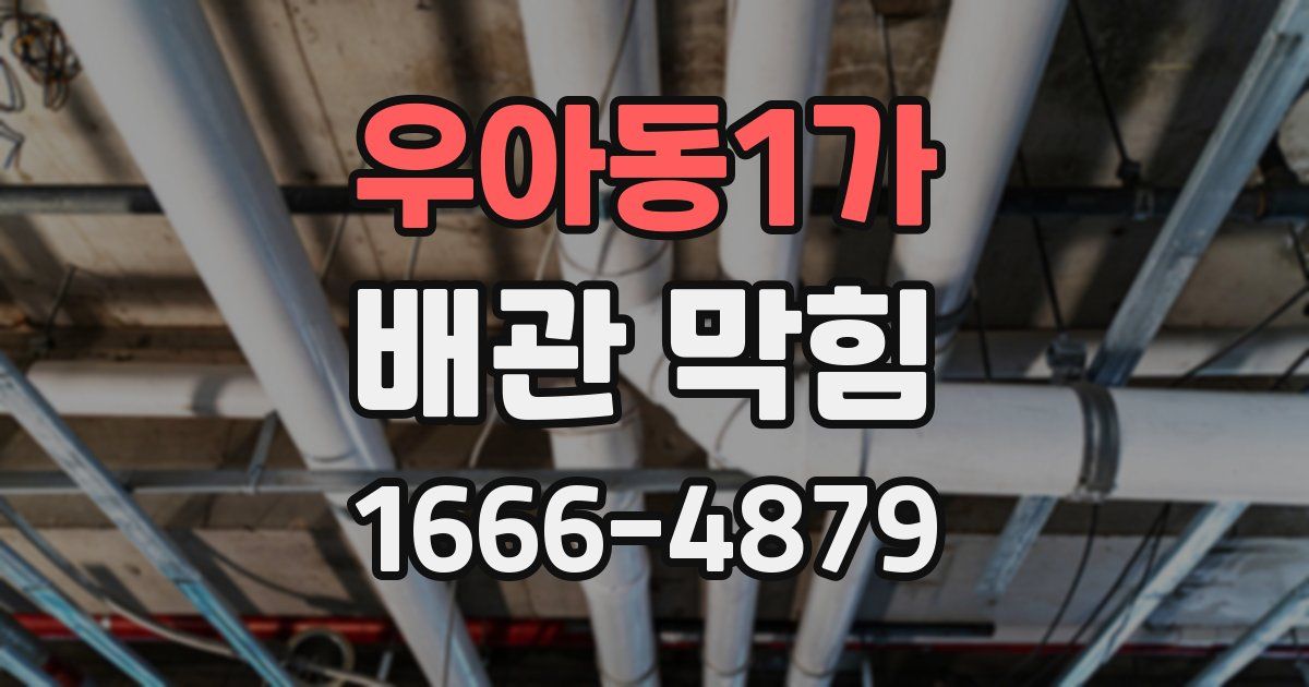 우아동1가 배관 막힘