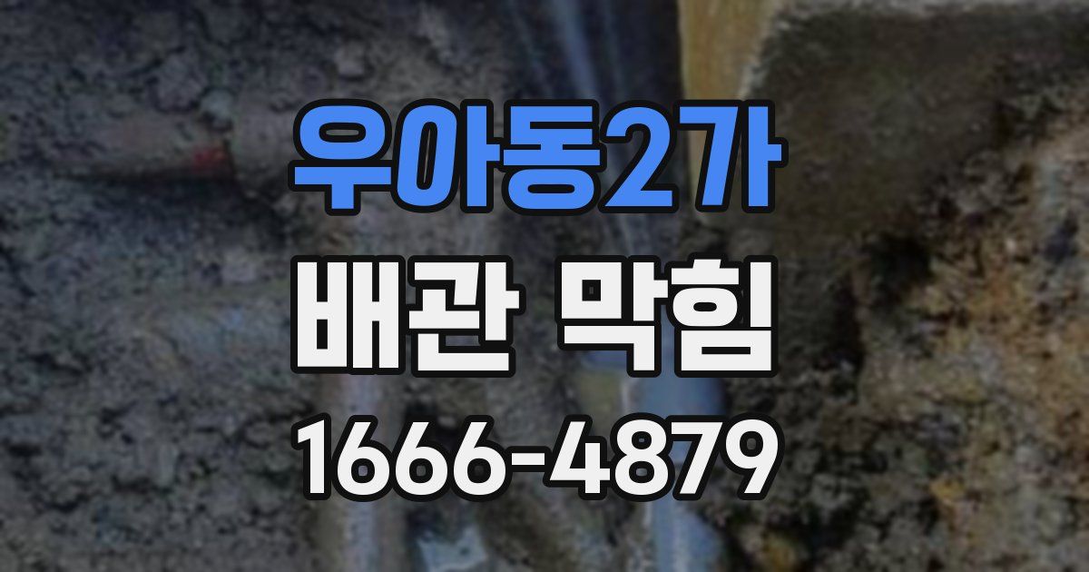 우아동2가 배관 막힘